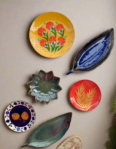 Leafy Affair Wall Plate Set | Quirky Home Decor & Giftable